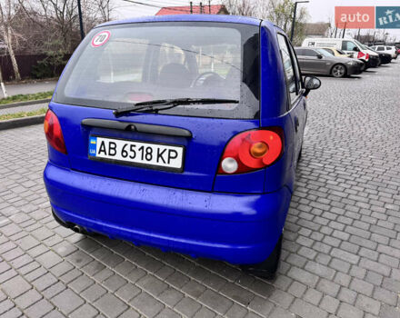 Синий Дэу Матиз, объемом двигателя 0.8 л и пробегом 186 тыс. км за 2200 $, фото 5 на Automoto.ua