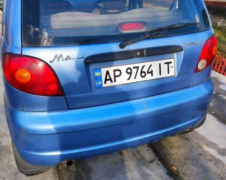 Синій Деу Матіз, об'ємом двигуна 0.8 л та пробігом 192 тис. км за 2100 $, фото 2 на Automoto.ua