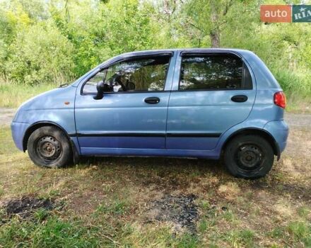 Синий Дэу Матиз, объемом двигателя 0.8 л и пробегом 124 тыс. км за 3700 $, фото 3 на Automoto.ua