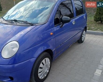 Синий Дэу Матиз, объемом двигателя 0.8 л и пробегом 159 тыс. км за 1850 $, фото 2 на Automoto.ua