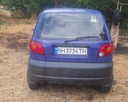 Синий Дэу Матиз, объемом двигателя 0.8 л и пробегом 190 тыс. км за 1500 $, фото 4 на Automoto.ua