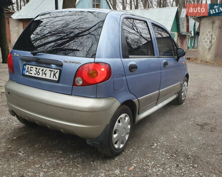 Синий Дэу Матиз, объемом двигателя 1 л и пробегом 153 тыс. км за 2500 $, фото 3 на Automoto.ua