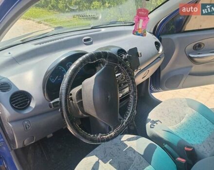 Синий Дэу Матиз, объемом двигателя 0.8 л и пробегом 211 тыс. км за 2200 $, фото 5 на Automoto.ua