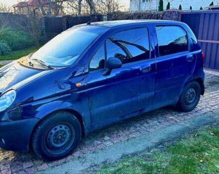 Синий Дэу Матиз, объемом двигателя 0.8 л и пробегом 198 тыс. км за 3300 $, фото 3 на Automoto.ua