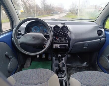 Синий Дэу Матиз, объемом двигателя 0.8 л и пробегом 100 тыс. км за 2100 $, фото 12 на Automoto.ua