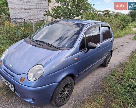 Синий Дэу Матиз, объемом двигателя 0.8 л и пробегом 79 тыс. км за 3000 $, фото 2 на Automoto.ua