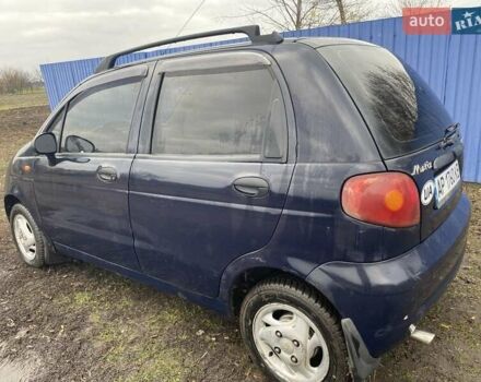 Синий Дэу Матиз, объемом двигателя 0.8 л и пробегом 144 тыс. км за 1663 $, фото 2 на Automoto.ua