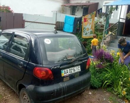 Синий Дэу Матиз, объемом двигателя 0.8 л и пробегом 658 тыс. км за 1100 $, фото 4 на Automoto.ua