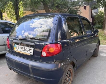 Синий Дэу Матиз, объемом двигателя 0.8 л и пробегом 195 тыс. км за 1750 $, фото 3 на Automoto.ua
