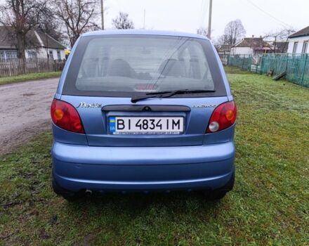 Синий Дэу Матиз, объемом двигателя 0.8 л и пробегом 100 тыс. км за 2100 $, фото 5 на Automoto.ua