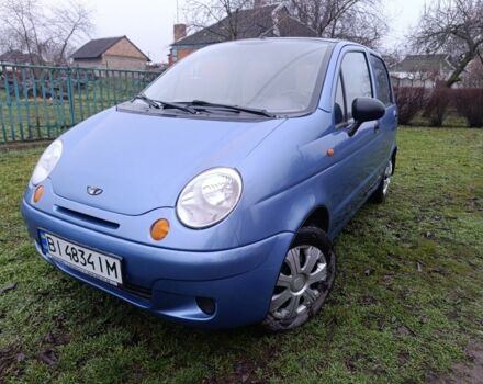 Синий Дэу Матиз, объемом двигателя 0.8 л и пробегом 100 тыс. км за 2100 $, фото 1 на Automoto.ua