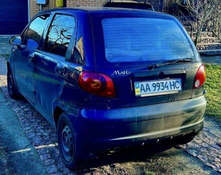 Синий Дэу Матиз, объемом двигателя 0.8 л и пробегом 198 тыс. км за 3300 $, фото 1 на Automoto.ua
