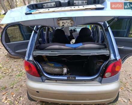 Синий Дэу Матиз, объемом двигателя 1 л и пробегом 115 тыс. км за 2600 $, фото 9 на Automoto.ua