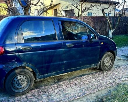Синий Дэу Матиз, объемом двигателя 0.8 л и пробегом 198 тыс. км за 3300 $, фото 2 на Automoto.ua