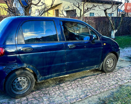 Синий Дэу Матиз, объемом двигателя 0.8 л и пробегом 198 тыс. км за 2700 $, фото 2 на Automoto.ua