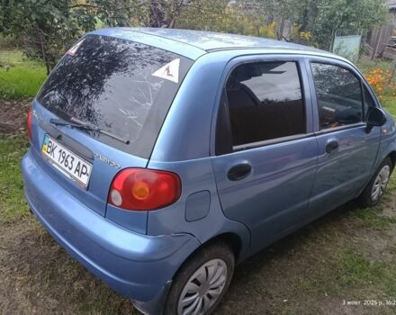 Синий Дэу Матиз, объемом двигателя 8 л и пробегом 82 тыс. км за 3200 $, фото 1 на Automoto.ua