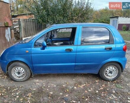 Синий Дэу Матиз, объемом двигателя 0.8 л и пробегом 317 тыс. км за 2300 $, фото 6 на Automoto.ua