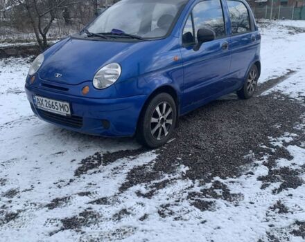 Синій Деу Матіз, об'ємом двигуна 0.8 л та пробігом 148 тис. км за 1750 $, фото 1 на Automoto.ua