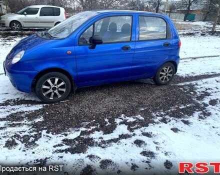 Синій Деу Матіз, об'ємом двигуна 0.8 л та пробігом 152 тис. км за 2000 $, фото 1 на Automoto.ua
