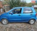 Синий Дэу Матиз, объемом двигателя 0.8 л и пробегом 140 тыс. км за 2400 $, фото 1 на Automoto.ua