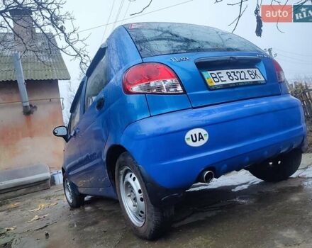 Синий Дэу Матиз, объемом двигателя 0.8 л и пробегом 100 тыс. км за 1600 $, фото 3 на Automoto.ua