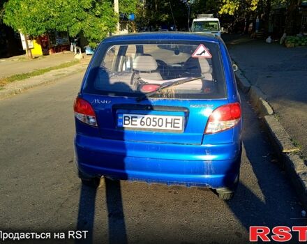Синий Дэу Матиз, объемом двигателя 0.8 л и пробегом 50 тыс. км за 2500 $, фото 2 на Automoto.ua