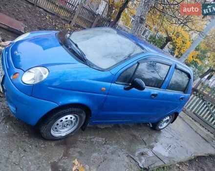 Синий Дэу Матиз, объемом двигателя 0.8 л и пробегом 100 тыс. км за 1600 $, фото 4 на Automoto.ua
