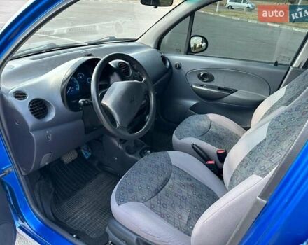 Синий Дэу Матиз, объемом двигателя 0.8 л и пробегом 77 тыс. км за 3000 $, фото 2 на Automoto.ua