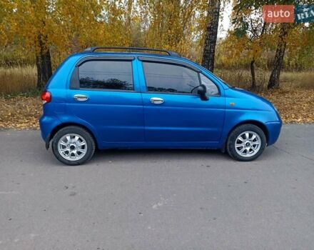 Синий Дэу Матиз, объемом двигателя 0.8 л и пробегом 101 тыс. км за 2650 $, фото 5 на Automoto.ua