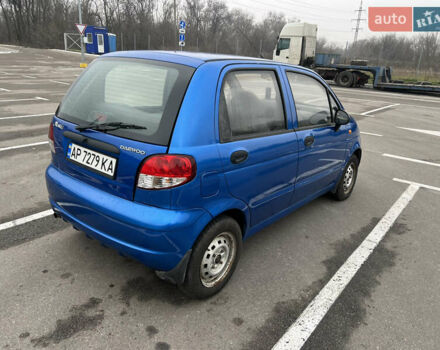 Синий Дэу Матиз, объемом двигателя 0.8 л и пробегом 107 тыс. км за 2600 $, фото 3 на Automoto.ua