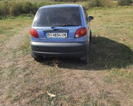 Синий Дэу Матиз, объемом двигателя 0.8 л и пробегом 100 тыс. км за 1000 $, фото 1 на Automoto.ua