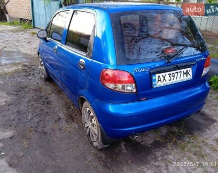 Синий Дэу Матиз, объемом двигателя 0.8 л и пробегом 55 тыс. км за 3500 $, фото 2 на Automoto.ua