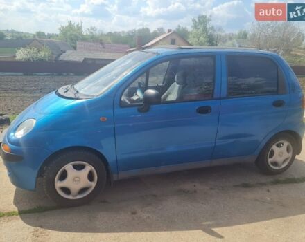 Синий Дэу Матиз, объемом двигателя 0.8 л и пробегом 190 тыс. км за 1600 $, фото 1 на Automoto.ua