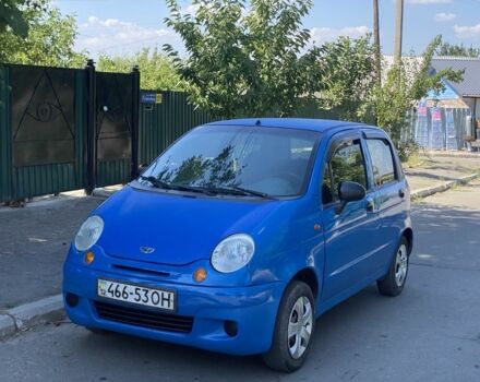 Синий Дэу Матиз, объемом двигателя 0.8 л и пробегом 123 тыс. км за 1350 $, фото 1 на Automoto.ua