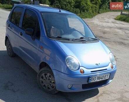 Синий Дэу Матиз, объемом двигателя 0.8 л и пробегом 168 тыс. км за 2200 $, фото 1 на Automoto.ua