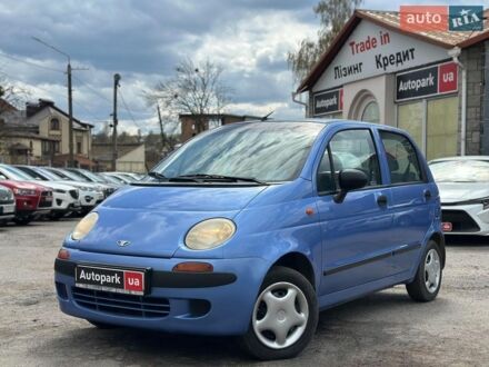 Синий Дэу Матиз, объемом двигателя 0.8 л и пробегом 102 тыс. км за 2940 $, фото 1 на Automoto.ua