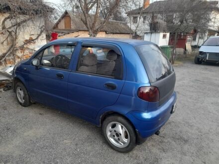 Синий Дэу Матиз, объемом двигателя 0.8 л и пробегом 200 тыс. км за 2200 $, фото 1 на Automoto.ua