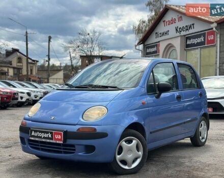 Синий Дэу Матиз, объемом двигателя 0.8 л и пробегом 102 тыс. км за 2990 $, фото 1 на Automoto.ua