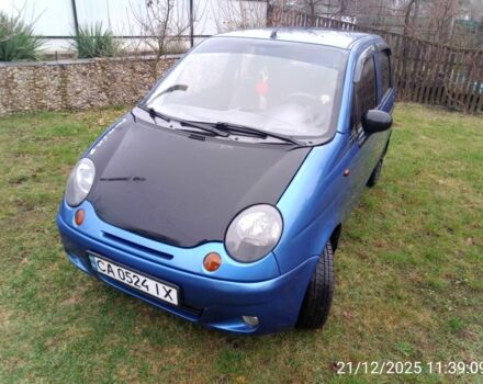 Синий Дэу Матиз, объемом двигателя 0.8 л и пробегом 211 тыс. км за 1900 $, фото 1 на Automoto.ua