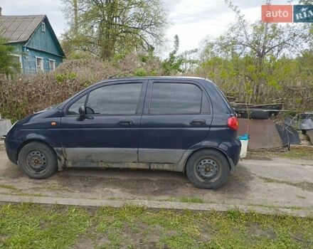 Синий Дэу Матиз, объемом двигателя 0.8 л и пробегом 148 тыс. км за 1500 $, фото 1 на Automoto.ua