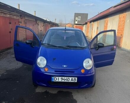 Синий Дэу Матиз, объемом двигателя 0.8 л и пробегом 131 тыс. км за 2200 $, фото 1 на Automoto.ua