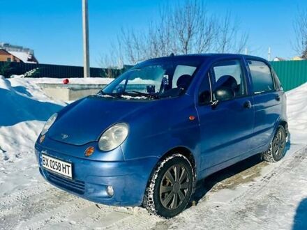 Синий Дэу Матиз, объемом двигателя 0.8 л и пробегом 198 тыс. км за 2550 $, фото 1 на Automoto.ua