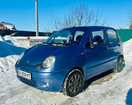 Синий Дэу Матиз, объемом двигателя 0.8 л и пробегом 198 тыс. км за 2550 $, фото 1 на Automoto.ua