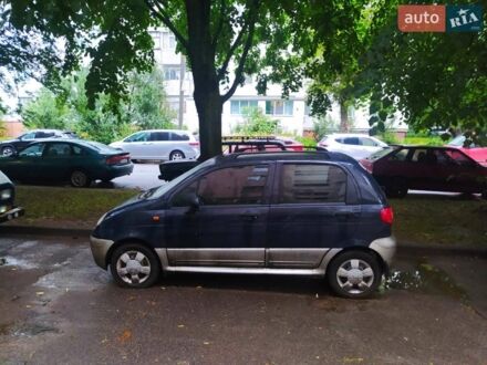 Синій Деу Матіз, об'ємом двигуна 1 л та пробігом 100 тис. км за 2200 $, фото 1 на Automoto.ua