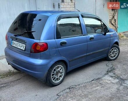 Синий Дэу Матиз, объемом двигателя 0.8 л и пробегом 70 тыс. км за 2850 $, фото 1 на Automoto.ua