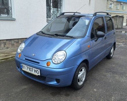 Синий Дэу Матиз, объемом двигателя 0.8 л и пробегом 80 тыс. км за 2900 $, фото 1 на Automoto.ua
