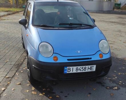 Синий Дэу Матиз, объемом двигателя 0.8 л и пробегом 201 тыс. км за 2000 $, фото 1 на Automoto.ua