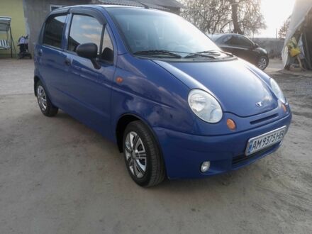 Синій Деу Матіз, об'ємом двигуна 0.8 л та пробігом 107 тис. км за 2000 $, фото 1 на Automoto.ua