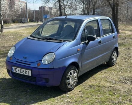 Синий Дэу Матиз, объемом двигателя 0.8 л и пробегом 150 тыс. км за 1300 $, фото 1 на Automoto.ua