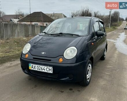 Синий Дэу Матиз, объемом двигателя 0.8 л и пробегом 200 тыс. км за 2200 $, фото 1 на Automoto.ua